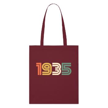 Sport Jahrgang 1935 - Stanley/Stella Bio-Stoffbeutel - Burgunderrot - Vorne