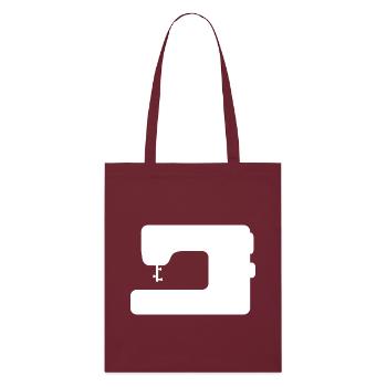 machine à coudre - Tote bag bio Stanley/Stella - bordeaux - Devant