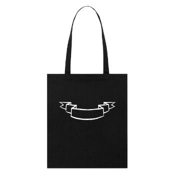 Banner Emblem Personalisieren gebogen 1c - Stanley/Stella Bio-Stoffbeutel - Schwarz - Vorne