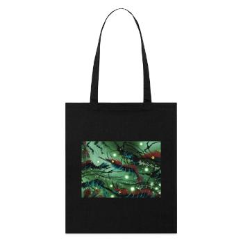 In the algae forest - Stanley/Stella Organic Tote Bag - black - Front