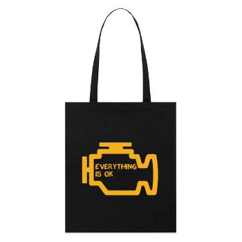 Voyant de vérification moteur - Tote bag bio Stanley/Stella - noir - Devant