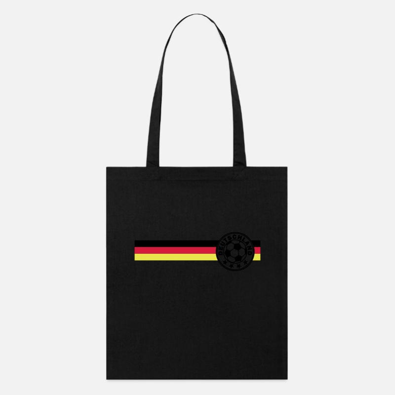 Logo sur Deutschandfahne Noir Rouge Or - Tote bag bio Stanley/Stella - noir