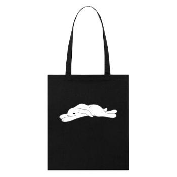 fatigué lapin - Tote bag bio Stanley/Stella - noir - Devant