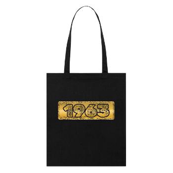 Year 1963 - Stanley/Stella Organic Tote Bag - black - Front