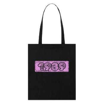 Né en 1989 - Tote bag bio Stanley/Stella - noir - Devant
