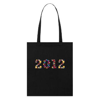 Fleurs 2012 - Tote bag bio Stanley/Stella - noir - Devant
