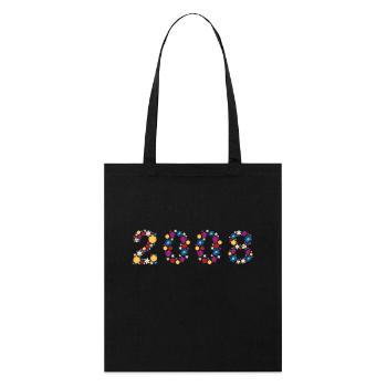 Fleurs 2008 - Tote bag bio Stanley/Stella - noir - Devant