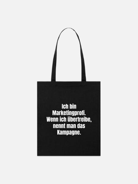 Marketingprofi Spruch Kampagne - Stanley/Stella Bio-Stoffbeutel - Schwarz