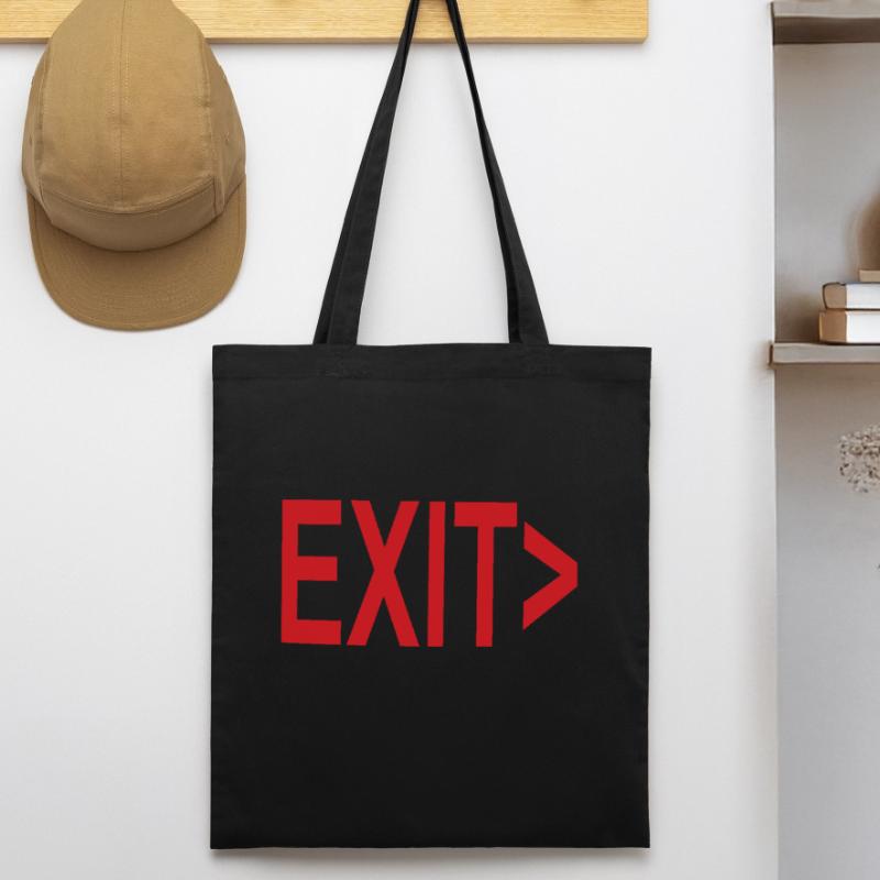 Exit / Exit / Emergency Exit Stanley/Stella Organic Tote Bag