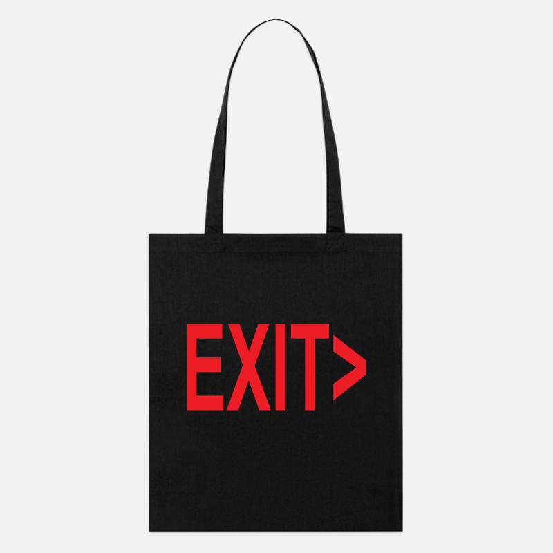 Sortie / Sortie / Sortie de secours - Tote bag bio Stanley/Stella - noir