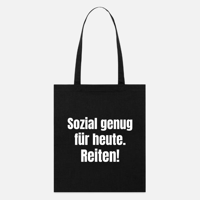 Sozialgenie Heute Typo-Statement - Stanley/Stella Bio-Stoffbeutel - Schwarz