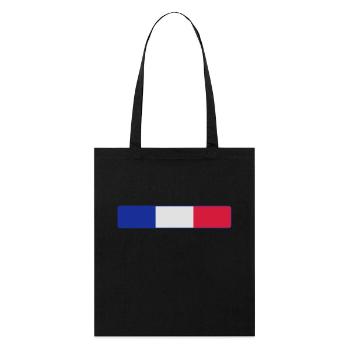 France - Stanley/Stella Bio-Stoffbeutel - Schwarz - Vorne