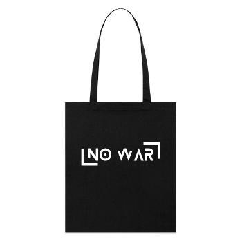 No War - Stanley/Stella Organic Tote Bag - black - Front