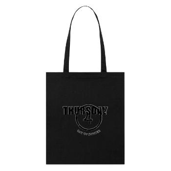 Jeudi Jeudi Jupiter Jour de la semaine look utilisé - Tote bag bio Stanley/Stella - noir - Devant