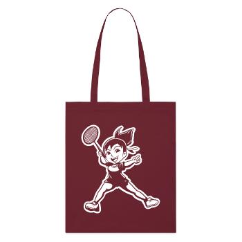 Joueur de badminton - Tote bag bio Stanley/Stella - bordeaux - Devant