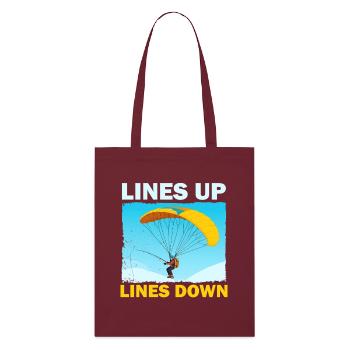 Parachutiste fracassant avec banderole - Tote bag bio Stanley/Stella - bordeaux - Devant
