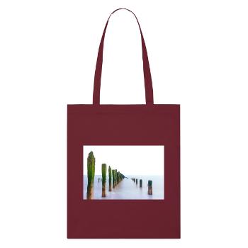 Point d’éjection d’exposition longue - Tote bag bio Stanley/Stella - bordeaux - Devant