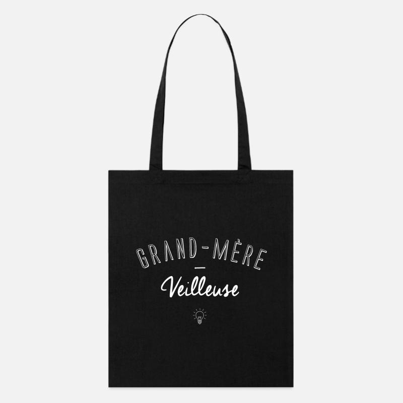 Grand-Mère Veilleuse  - Tote bag bio Stanley/Stella - noir