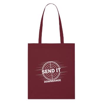 Shooting range at the shooting range, shooting exercises at the - Stanley/Stella Organic Tote Bag - burgundy - Front