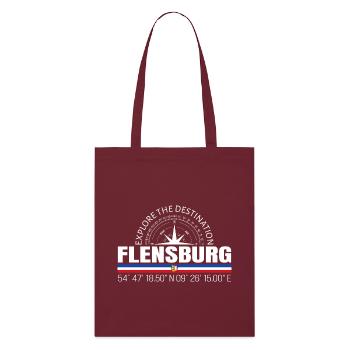 Flensburg - Stanley/Stella Bio-Stoffbeutel - Burgunderrot - Vorne