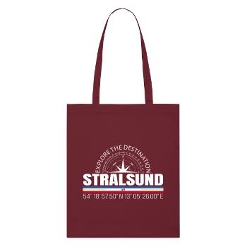 Stralsund - Stanley/Stella Bio-Stoffbeutel - Burgunderrot - Vorne