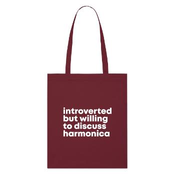 harmonica - Tote bag bio Stanley/Stella - bordeaux - Devant