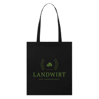 Emblème de la Passion du Fermier - Tote bag bio Stanley/Stella - noir - Devant