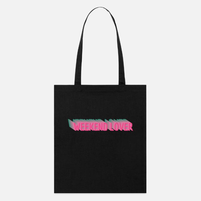Weekend Lover - Stanley/Stella Organic Tote Bag - black