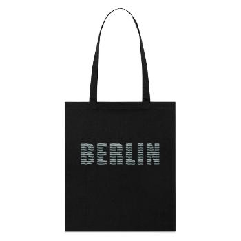 Berlin Linienschrift - Stanley/Stella Bio-Stoffbeutel - Schwarz - Vorne