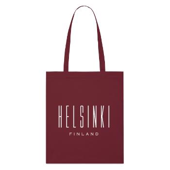 Helsinki - Stanley/Stella Organic Tote Bag - burgundy - Front