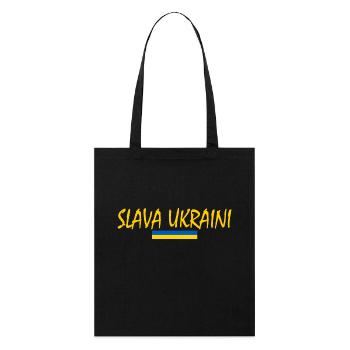 Slava ukraini - Stanley/Stella Bio-Stoffbeutel - Schwarz - Vorne