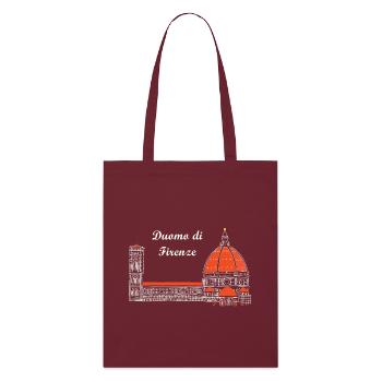 Duomo de Florence en Italie - Tote bag bio Stanley/Stella - bordeaux - Devant