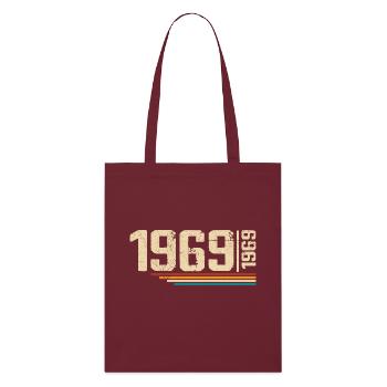 Millésime Anniversaire 1969 Fête Anniversaire 1969 - Tote bag bio Stanley/Stella - bordeaux - Devant