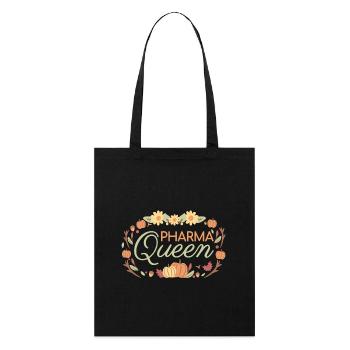 Pharmacie Pharma Queen Pastel - Tote bag bio Stanley/Stella - noir - Devant