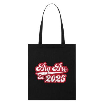 Big Bro Est 2025 - Stanley/Stella Organic Tote Bag - black - Front