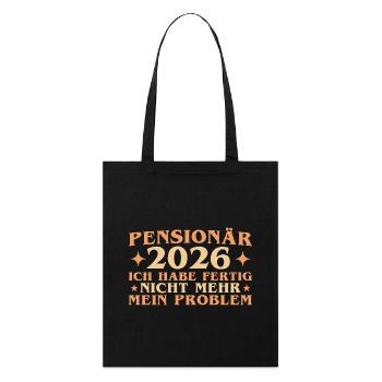 Retraité 2026 Adieu collègue de travail Pension - Tote bag bio Stanley/Stella - noir - Devant