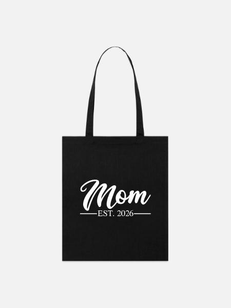 Mom Est 2026  - Stanley/Stella Bio-Stoffbeutel - Schwarz
