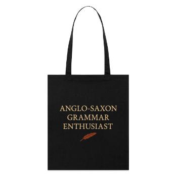 Alphabet runique anglais ancien - Tote bag bio Stanley/Stella - noir - Devant