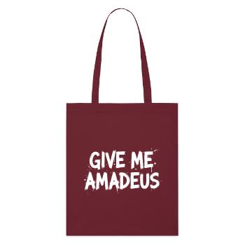 Gib Mir Amadeus - Stanley/Stella Bio-Stoffbeutel - Burgunderrot - Vorne