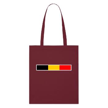 Belgium - Stanley/Stella Organic Tote Bag - burgundy - Front