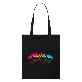 Rowing team Splotch - Stanley/Stella Organic Tote Bag - black - Front