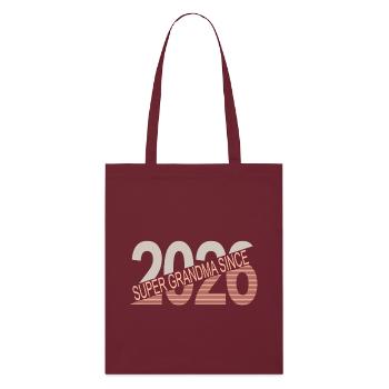 Super_grandma_since_2026 - Stanley/Stella Organic Tote Bag - burgundy - Front