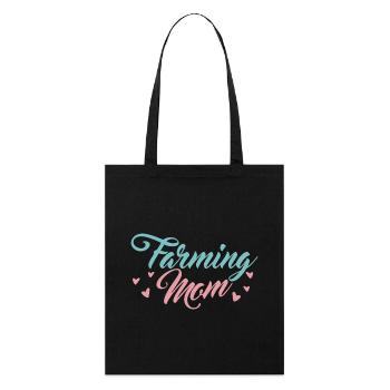 Bäuerin Mama - Stanley/Stella Bio-Stoffbeutel - Schwarz - Vorne