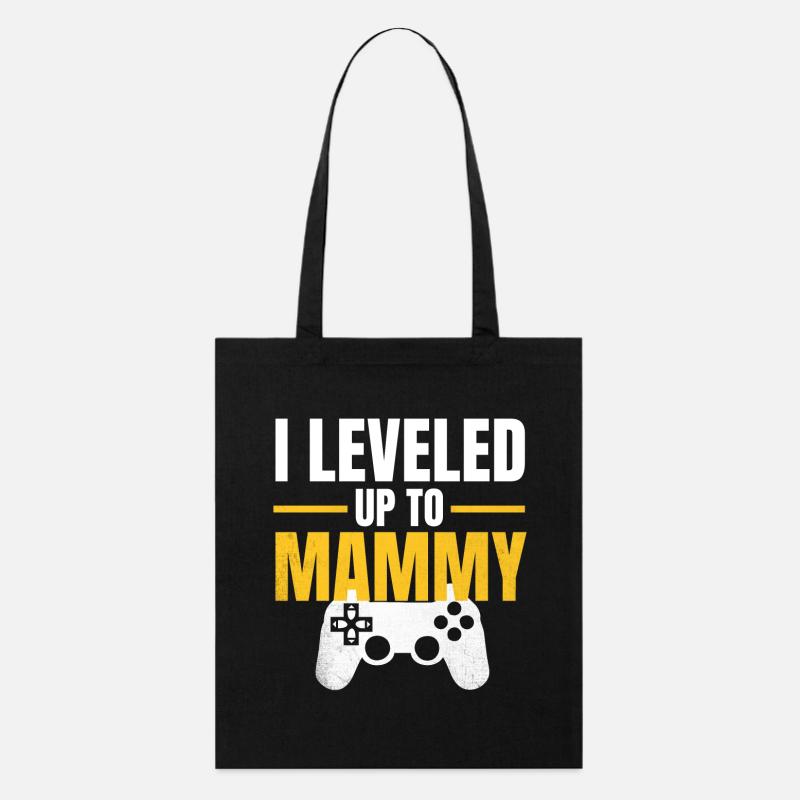 Montez de niveau Mama Gamer - Tote bag bio Stanley/Stella - noir