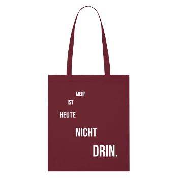 Dicton motivant - Tote bag bio Stanley/Stella - bordeaux - Devant