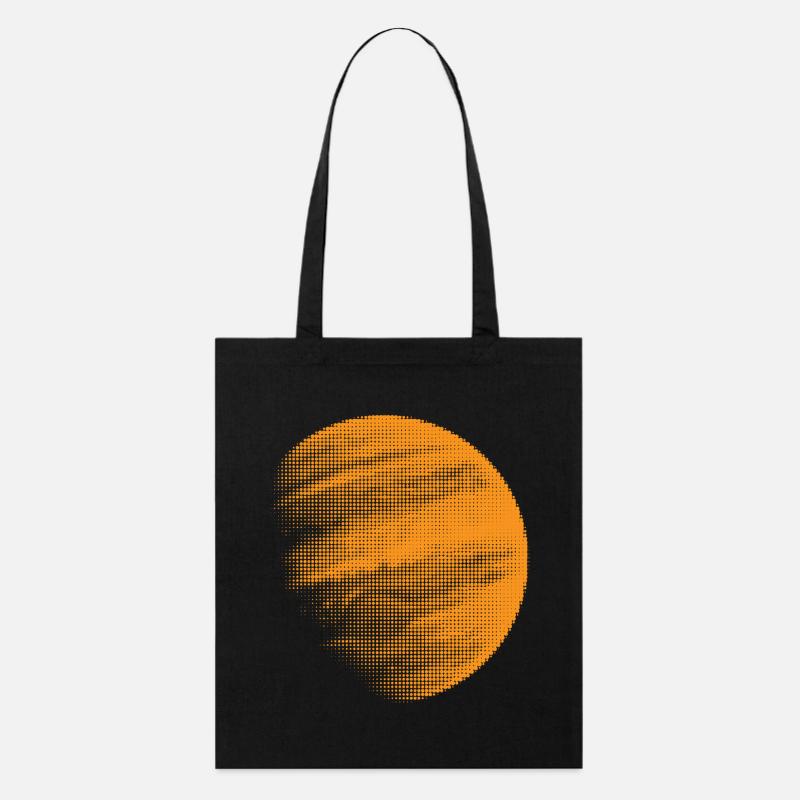 Jupiter Planet - Stanley/Stella Bio-Stoffbeutel - Schwarz