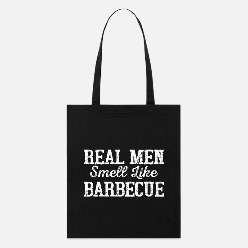 Männer Duft Barbecue Spruch - Stanley/Stella Bio-Stoffbeutel - Schwarz