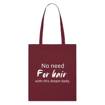Sans cheveux Rêve Confiance corporelle - Tote bag bio Stanley/Stella - bordeaux - Devant