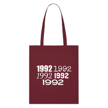 1992 - Stanley/Stella Organic Tote Bag - burgundy - Front