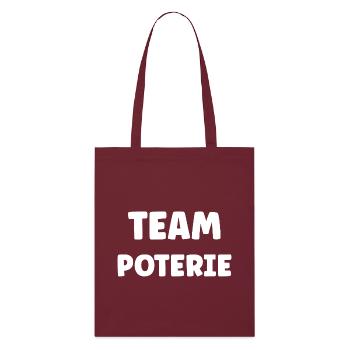 Pottery - Stanley/Stella Organic Tote Bag - burgundy - Front